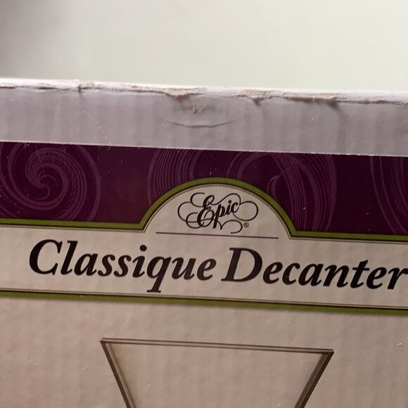 Epic Wine Spirits Party Supplies Classique Wine Decanter 54 Fl Oz Clear Glass - Picture 9 of 16